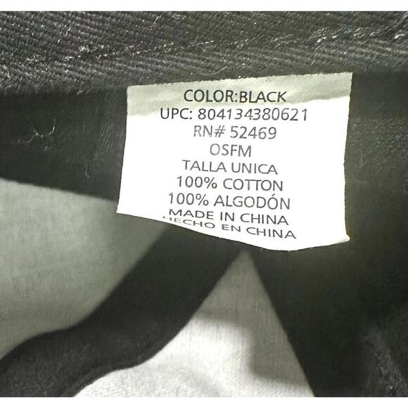 Black Solid Baseball Cap Hat Buckle Back Unisex - Picture 7 of 9